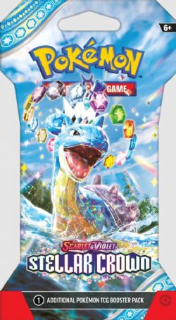 CARTE DE POKÉMON - SLEEVED POKEMON SV7 STELLAR CROWN PACK ASST